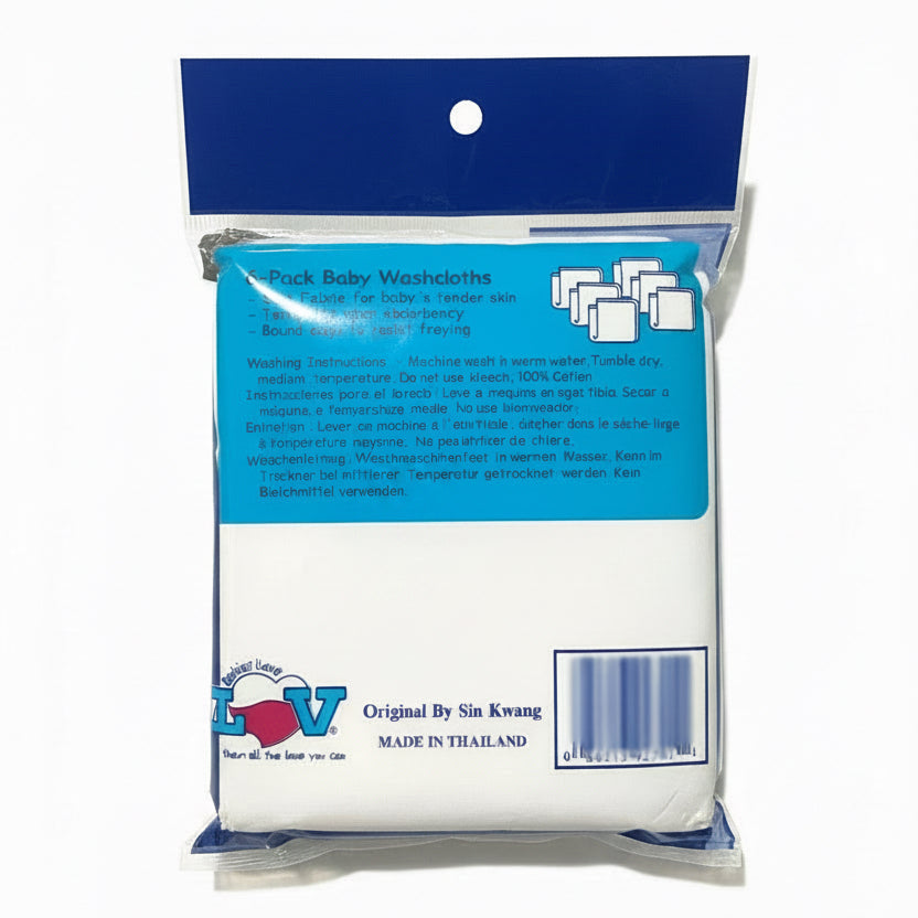 6pcs Washcloths